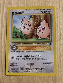 Pokemon - Igglybuff Black Star Promo # 36 NM - Image 1