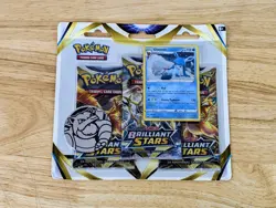 Pokemon Brilliant Stars 3-Pack Blister Glaceon promo | BRAND NEW & SEALED - Image 1