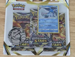 Pokemon Brilliant Stars 3-Pack Blister Glaceon promo | BRAND NEW & SEALED - Image 2