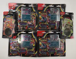 Pokemon Phantasmal Flames 3-Pack Blisters (x4) & Checklane Blisters (x2) - Image 1