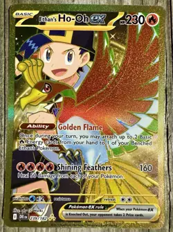 Pokemon TCG Ethan’s Ho-oh Ex 239 Hyper Rare SV10: Destined Rivals 2025 NM/SINGLE - Image 1