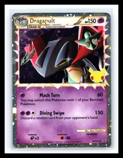 💥 Dragapult SWSH132 Celebrations 25th Anniversary Black Star Promo Pokemon HOLO - Image 1