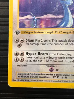 Pokemon TCG 1st Edition Shadowless Dragonair 18/102 DMG - Image 4