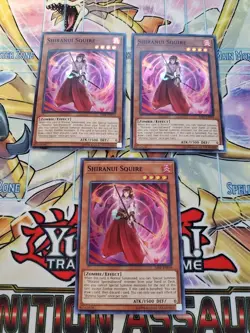 Yugioh - Shiranui Squire SAST-EN019 NM Unlimited Super Rare x3 - Image 1