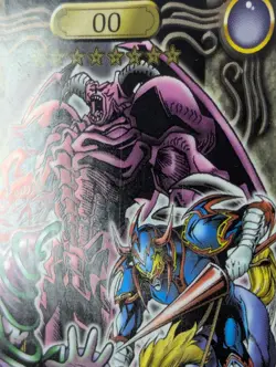 Hand-Cut Yu-Gi-Oh! 1999 Bandai Sealdass #00 Summoned Skull Dark Magician Gaia - Image 3