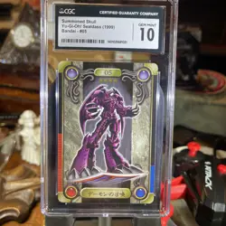 Vintage CGC 10 Summoned Skull Yu-Gi-OH Sealdass (1999) Bandai #5 Rare In A 10 - Image 1