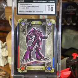 Vintage CGC 10 Summoned Skull Yu-Gi-OH Sealdass (1999) Bandai #5 Rare In A 10 - Image 5