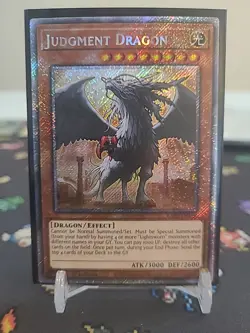 Judgment Dragon Platinum Secret Rare RA03-EN196 Yugioh - Image 1