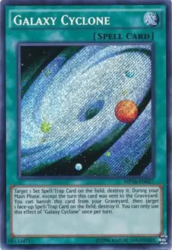 Yugioh! LP Galaxy Cyclone - MP16-EN027 - Secret Rare - Unlimited Edition Lightly - Image 1
