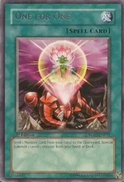 Yugioh! MP One for One - RGBT-EN045 - Rare - 1st Edition Moderately Played, Engl - Image 1