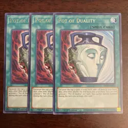 3x NM Pot of Duality - KICO-EN054 - Rare 1st Edition yugioh - Image 1