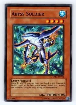 Yugioh Abyss Soldier CMC-EN001 Super Rare - LP 💎 - Image 1