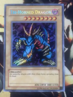 Yugioh: Tri-Horned Dragon - LOB-000 - Secret Rare - Unlimited - LP - Image 1