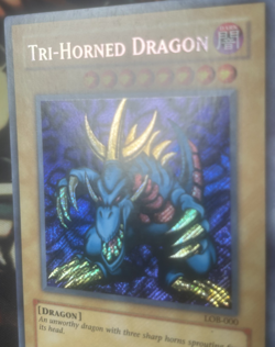 Yugioh: Tri-Horned Dragon - LOB-000 - Secret Rare - Unlimited - LP - Image 3