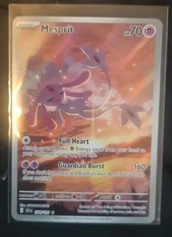 Pokemon TCG Mesprit Illustration Rare Holo Card 204/191 Sv08: Surging Sparks - Image 1