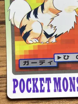 Pokemon Carddass Card Growlithe File No.58 Bandai Pocket Monsters 1997 Japan - Image 5