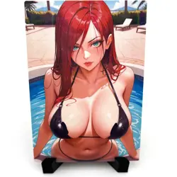 League of Legends Katarina Sexy Bikini Anime Waifu Girl Goddess Story Art Card - Image 1