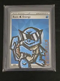 Pokemon Squirtle Custom Painted Card By Mendiolla 1/1 - Image 1