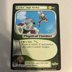 Trunks High Strike - Dragon Ball Z DBZ CCG Score Card Nice! - Image 1