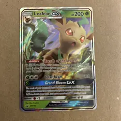 Pokemon TCG Leafeon GX Promo Black Star Holo Card SM146 - Image 1
