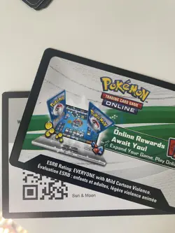 2x Pokemon Sun and Moon digital code card (Mixed Sun and Moon Sets) - Image 1