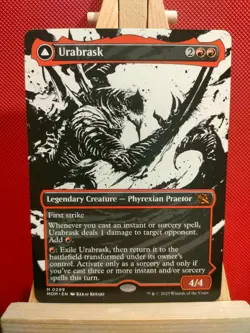 Urabrask / The Great Work (Borderless)- March of the Machine - Mythic - NM - MTG - Image 1