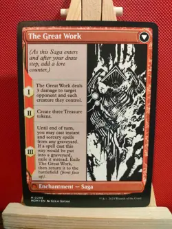 Urabrask / The Great Work (Borderless)- March of the Machine - Mythic - NM - MTG - Image 2