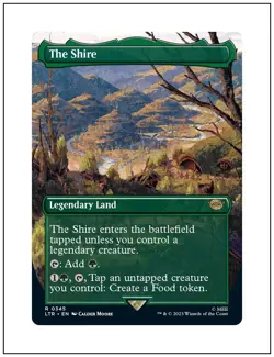 1x The Shire, 0345, Borderless Art, Magic MTG NM - Image 1