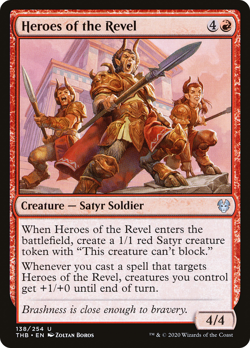 HEROES OF THE REVEL ~mtg NM-M Theros Beyond Death Unc x4 - Image 1
