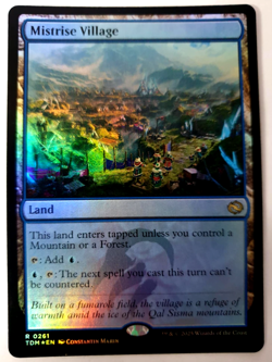 MTG: Tarkir Dragonstorm - Mistrise Village - FOIL Rare - NM 0261 - Image 1