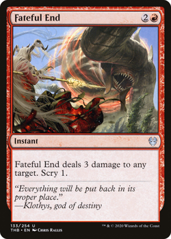 FATEFUL END ~mtg NM-M Theros Beyond Death Unc x4 - Image 1