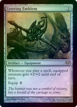 MtG Leering Emblem 171/180 Eventide Rare Foil - Image 1