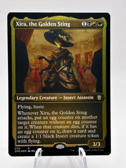 Xira, the Golden Sting 070 Foil Etched Commander: Dominaria United DMC MTG NM - Image 1
