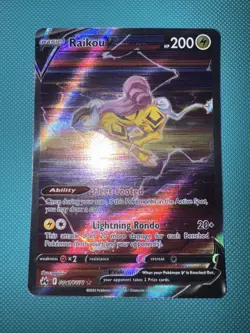 RAIKOU V GG41/GG70 ULTRA RARE CROWN ZENITH GALARIAN GALLERY POKEMON TCG - Image 1