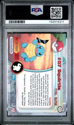 (PSA 9) Pokemon: Topps TV - Squirtle #7 - Image 2