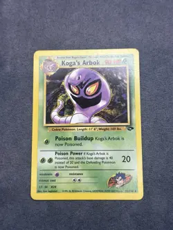 Pokemon TCG Koga's Arbok 25/132 Gym Challenge Set Rare - Image 1