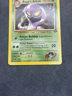 Pokemon TCG Koga's Arbok 25/132 Gym Challenge Set Rare - Image 3