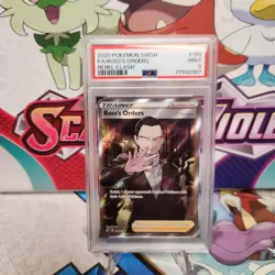 PSA 9 Boss's Orders 189/192 Full Art - Rebel Clash - Pokemon TCG - SHIPS FAST - Image 1