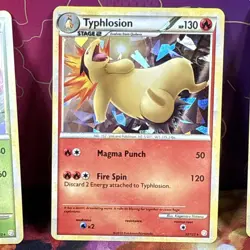 Pokemon TCG Typhlosion Meganium Feraligatr Cracked Ice Holo HeartGold SoulSilver - Image 1