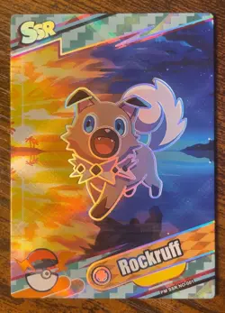 New! Rockruff PM-SSR No. 001 SSR Holo Eif Origin 4.0 Non-TCG Pokemon - Image 1