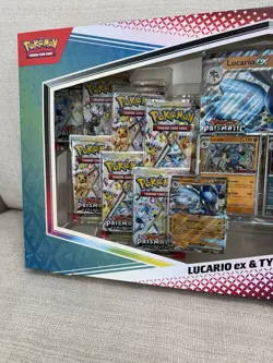 Pokemon Prismatic Evolutions Lucario EX & Tyranitar EX Premium Collection Box - Image 2