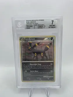 Umbreon 10/90 - Undaunted - Cracked Ice Holo - Pokemon - Beckett 7 - Image 1