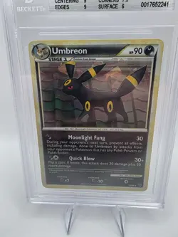 Umbreon 10/90 - Undaunted - Cracked Ice Holo - Pokemon - Beckett 7 - Image 3