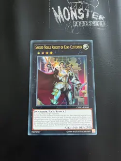 YUGIOH SACRED NOBLE KNIGHT OF KING CUSTENNIN ULTRA RARE CYHO-EN089 - Image 1