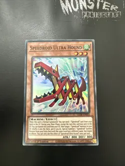 YUGIOH SPEEDROID ULTRA HOUND SUPER RARE LED8-EN003 1ST EDITION - Image 1