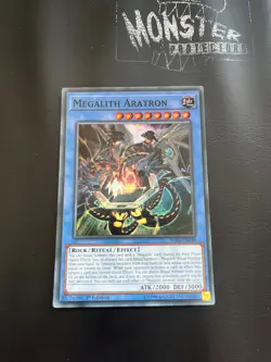 YUGIOH MEGALITH ARATRON SUPER RARE IGAS-EN040 1ST EDITION - Image 1