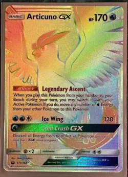 Pokemon Sun & Moon Era Articuno GX Dialga GX Rainbow Secret Rare NM 2 Card LOT ! - Image 2