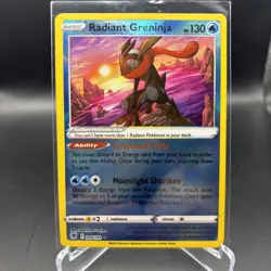 Pokemon TCG Radiant Greninja Astral Radiance Holo Card 046/189 NM Condition - Image 1