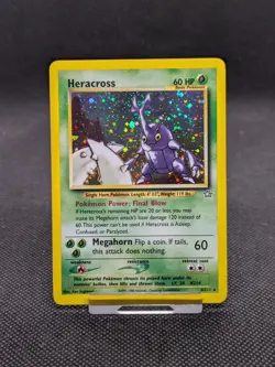 Pokemon Card Heracross 6/111 Neo Genesis Set Holo Rare WOTC EX/NM - Image 1