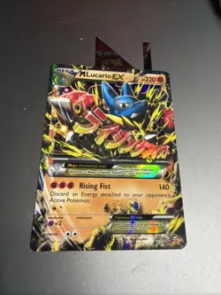 Pokemon TCG Mega-Lucario-EX Holo Rare Card Furious Fists 55/111 Lp - Image 3